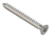 COUNTERSUNK POZI AB SELF TAPPING SCREWS STAINLESS STEEL A2/304 GRADE DIN7982C