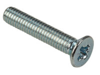 COUNTERSUNK POZI MACHINE SCREWS ZINC PLATED DIN965