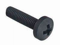PAN POZI TAPTITE THREAD FORMING SCREWS BLACK DIN7500CE